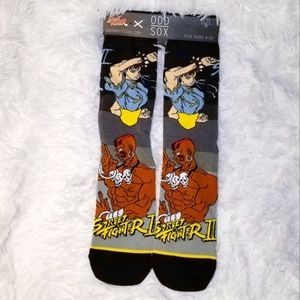 BNWT  Capcom Street Fighter II Chun Li vs. Dhalsim Crew Socks, 6-13